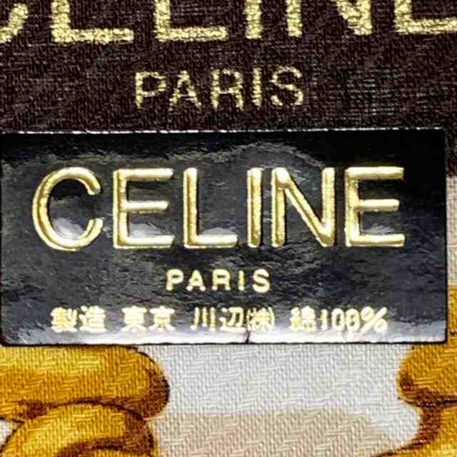 セリーヌ CELINE ハンカチ レディース - ベージュ×ダークブラウン