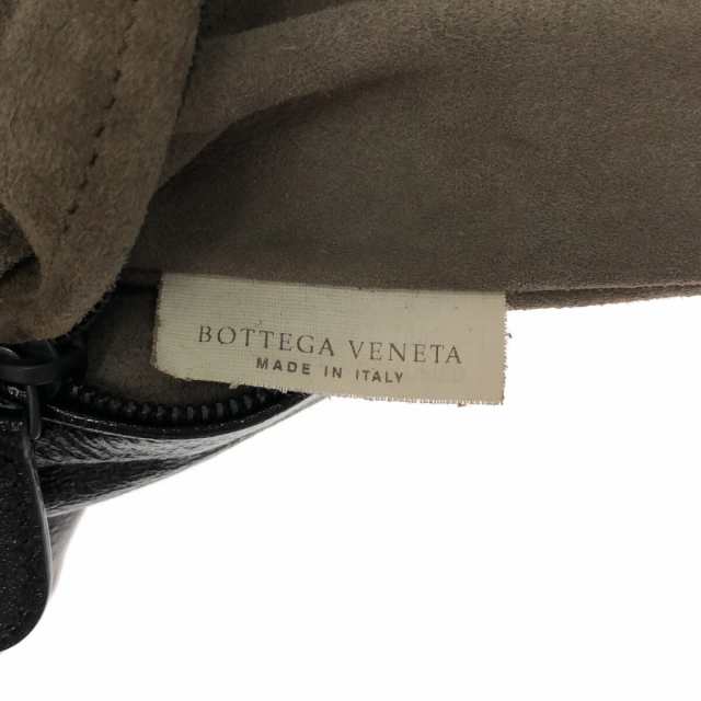 ボッテガヴェネタ BOTTEGA VENETA ショルダーバッグ レディース イントレチャート 248522 黒×ダークブラウン  レザー【中古】20231007