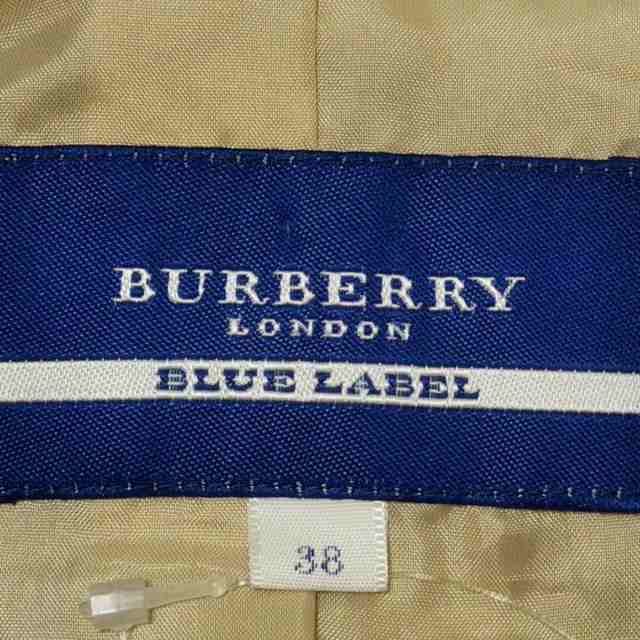 バーバリーブルーレーベル Burberry Blue Label コート サイズ38 M レディース - ベージュ  七分袖/ショート丈/秋/春【中古】20230906