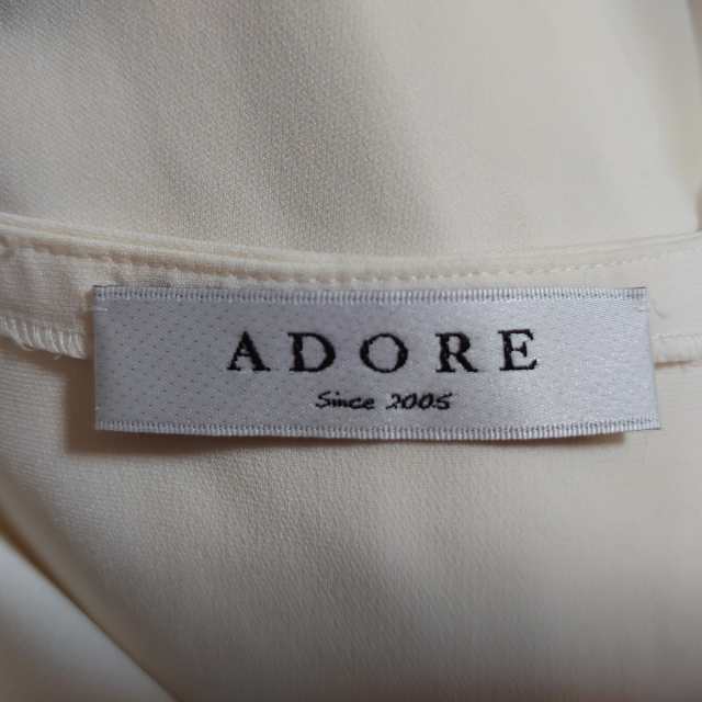 アドーア ADORE 長袖カットソー サイズ38 M レディース 美品 - 白