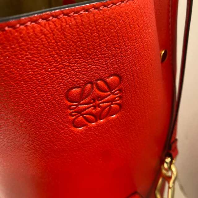 ロエベ LOEWE ショルダーバッグ レディース アシンメトリック レッド