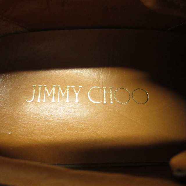 ジミーチュウ JIMMY CHOO スニーカー 36 1/2 レディース - 黒×ブラウン 迷彩柄 キャンバス×レザー【中古】20231014