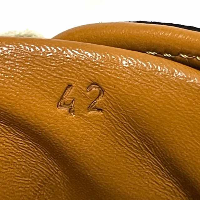 エルメス HERMES スニーカー 42 レディース クイック 黒 レザー【中古