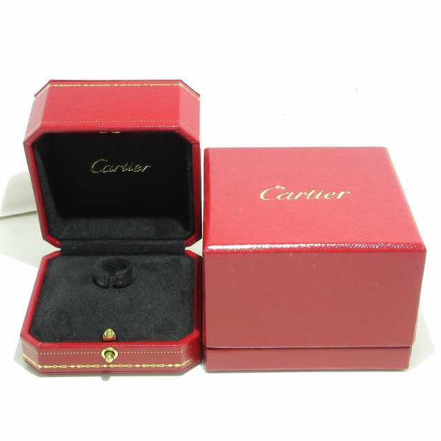 カルティエ Cartier リング 48 レディース 美品 Cハート K18WG