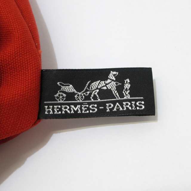 エルメス HERMES ポーチ レディース ボラボラ レッド Lサイズ