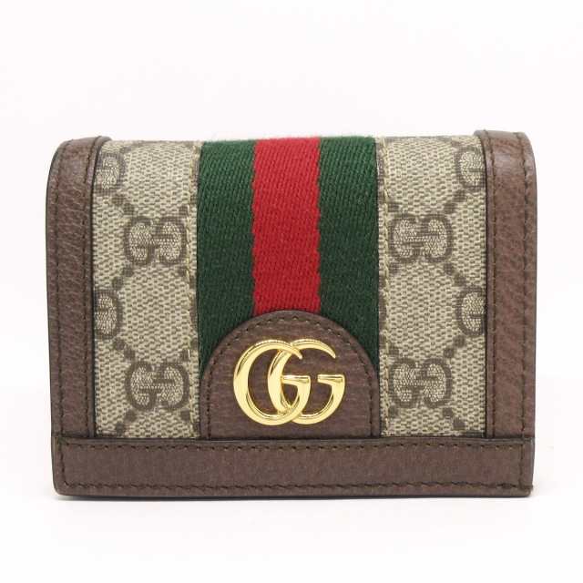 グッチ GUCCI 2つ折り財布 レディース 美品 オフィディア 523155