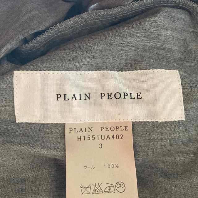 プレインピープル PLAIN PEOPLE ワンピース サイズ3 L レディース 美品 ...