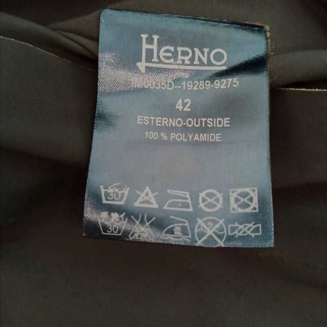 ヘルノ HERNO コート サイズ42 M レディース - ダークネイビー 長袖/春