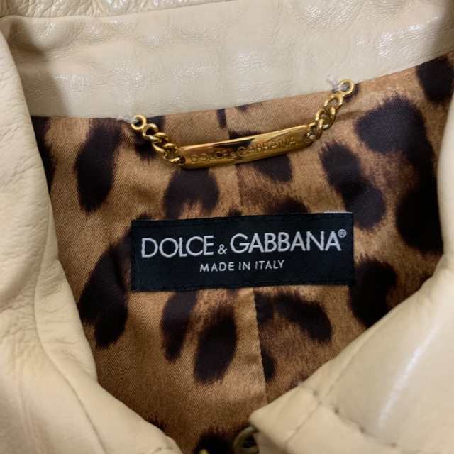 ドルチェアンドガッバーナ DOLCE&GABBANA ライダースジャケット サイズ