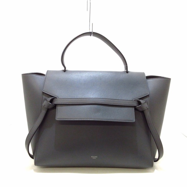 セリーヌ CELINE ハンドバッグ レディース ベルトバッグスモール グレー レザー【中古】20230926｜au PAY マーケット