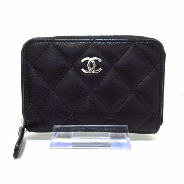 シャネル CHANEL コインケース レディース 美品 マトラッセ A69271 黒 ...