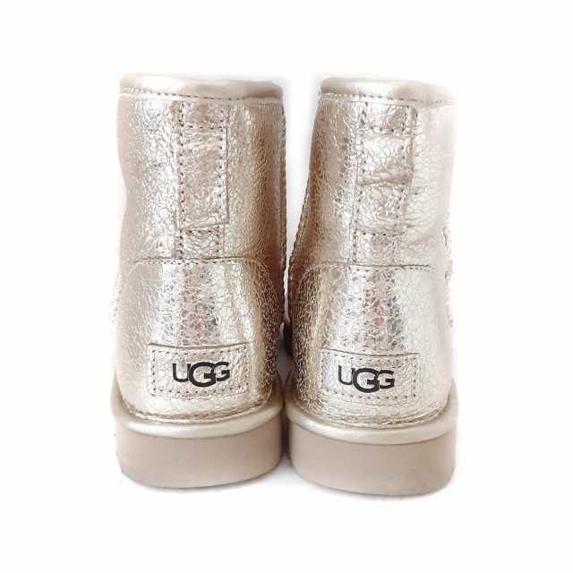 アグ UGG ショートブーツ JAPAN 25 レディース 美品 - 1125234 ゴールド ムートン【中古】20230921