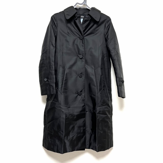 プラダ PRADA コート サイズ36 S レディース - 黒 長袖/中綿コート