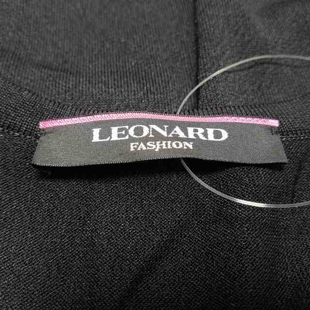 レオナール LEONARD カーディガン サイズ40 M レディース 美品 - 黒 ...