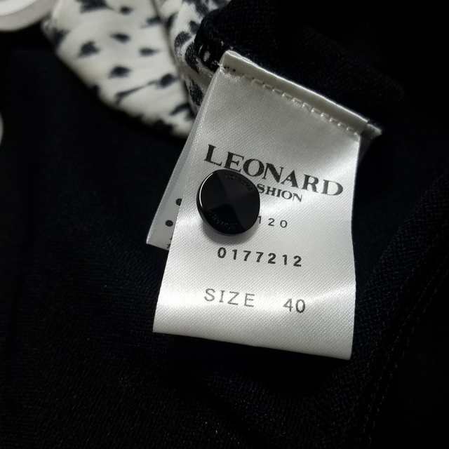 レオナール LEONARD カーディガン サイズ40 M レディース 美品 - 黒 ...