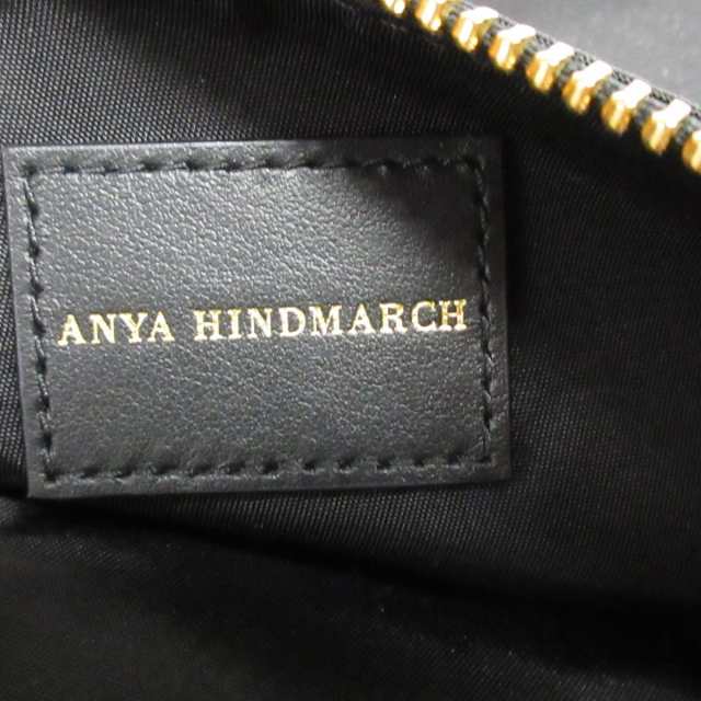 アニヤハインドマーチ Anya Hindmarch ポーチ レディース 美品 - 黒 ...