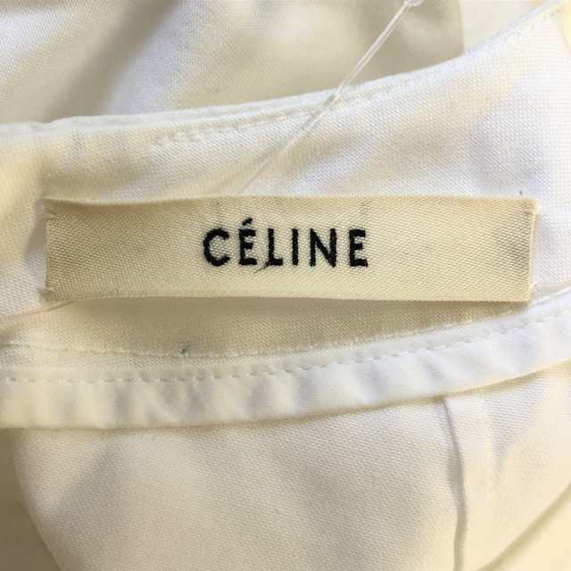 セリーヌ CELINE 七分袖カットソー サイズ38 M レディース 美品 - 白