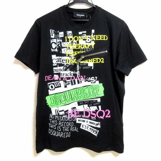 ディースクエアード DSQUARED2 半袖Tシャツ サイズS メンズ - 黒×白