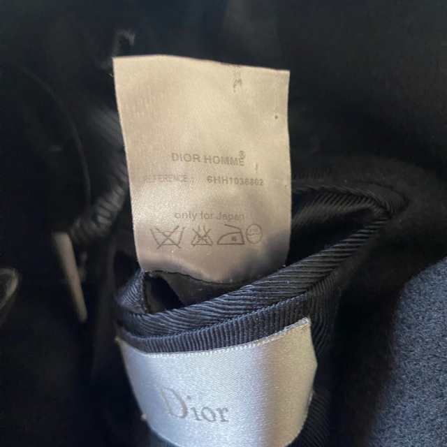 ディオールオム Dior HOMME コート サイズ44 M メンズ 黒 肩パッド