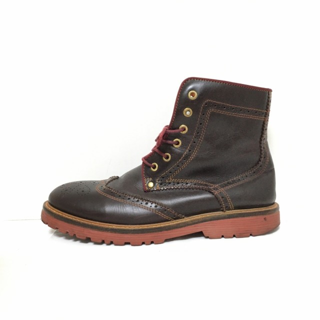 ダナー Danner ショートブーツ 8 1/2 - レザー ダークブラウン メンズ