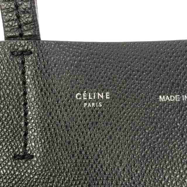 セリーヌ CELINE トートバッグ レディース バーティカルカバスモール 176183XBA.38NO 黒  グレインドカーフスキン【中古】20231005