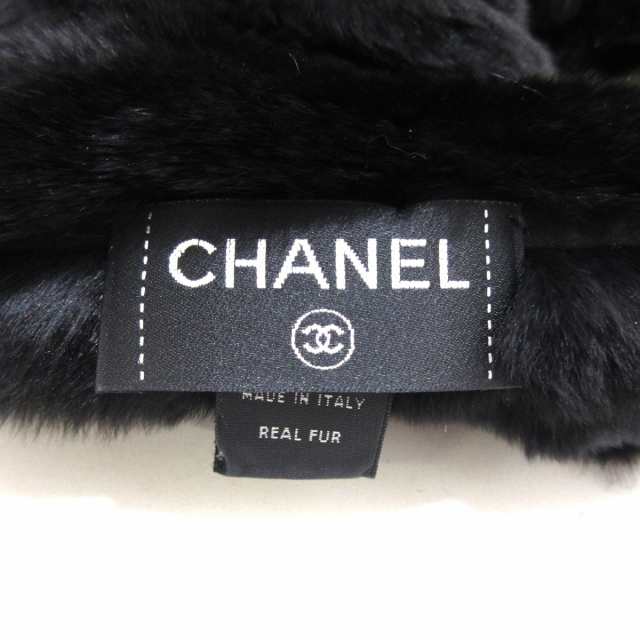 シャネル CHANEL マフラー レディース 美品 - 黒 ココマーク オリラグ