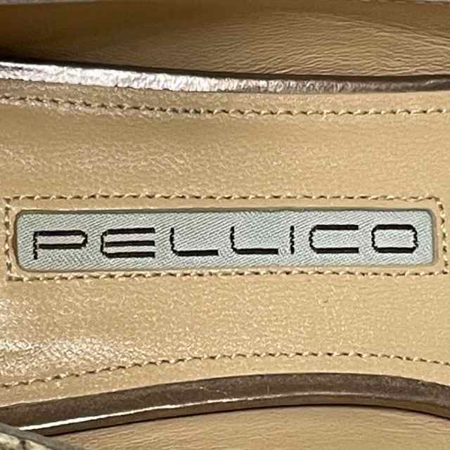 ペリーコ PELLICO フラットシューズ 37 レディース - アイボリー×黒