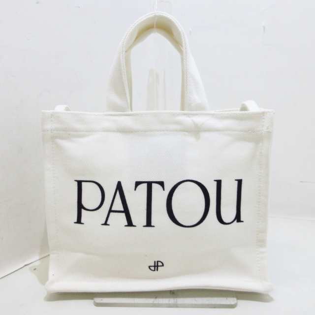 パトゥ PATOU トートバッグ レディース 美品 - 白 キャンバス【中古