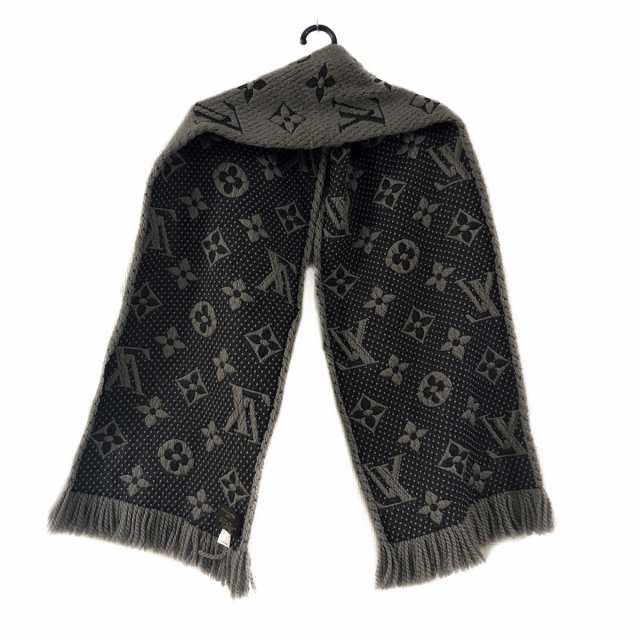 ルイヴィトン LOUIS VUITTON マフラー レディース 美品 エシャルプロゴ