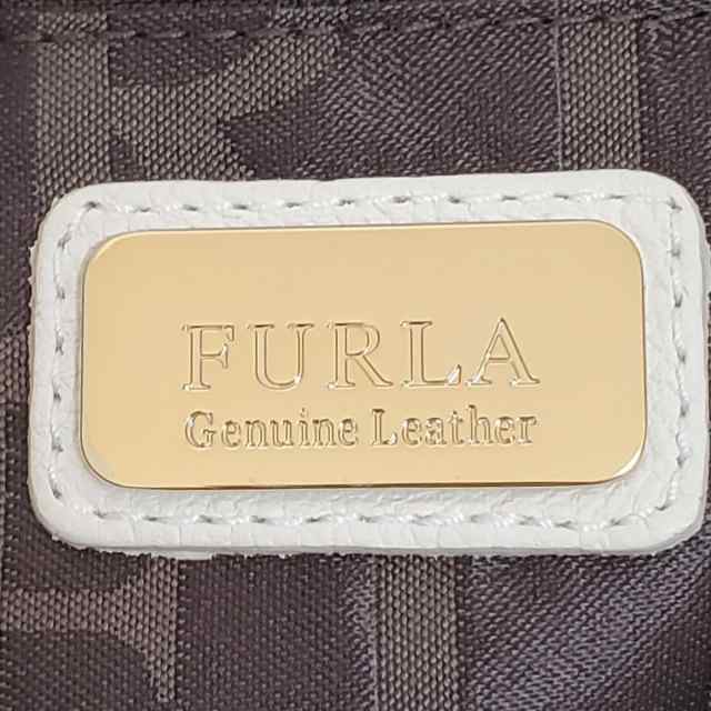 フルラ FURLA バッグ - パイソン×レザー 黒×白×ダークブラウン バッグ