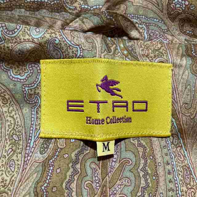 エトロ ETRO カーディガン サイズM レディース 美品 - ブラウン×ライト