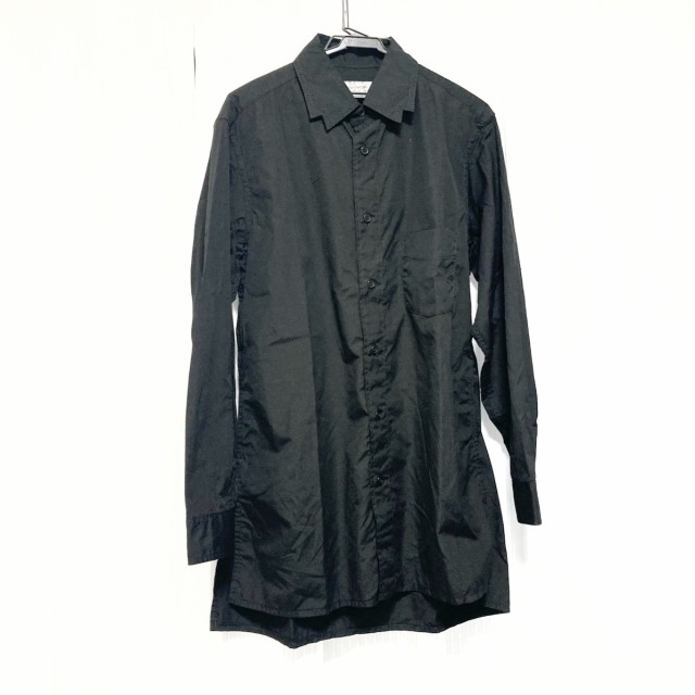 ヨウジヤマモト yohjiyamamoto 長袖シャツ サイズ2 M メンズ 美品 - 黒 POUR  HOMME/デザイン襟【中古】20231014｜au PAY マーケット