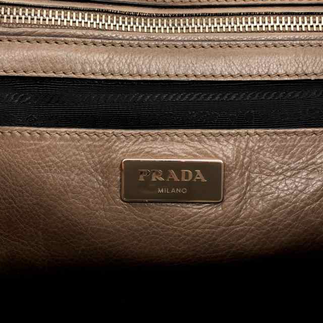 プラダ PRADA トートバッグ レディース - BN2619 ダークブラウン レザー【中古】20231103