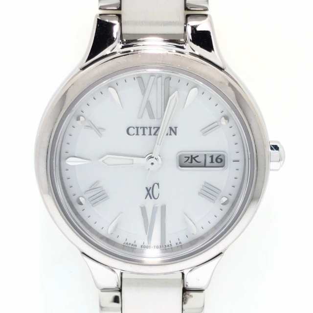 シチズン CITIZEN 腕時計 XC(クロスシー) E001-T020330 レディース エコドライブ ライトグレー【中古】20231024｜au  PAY マーケット