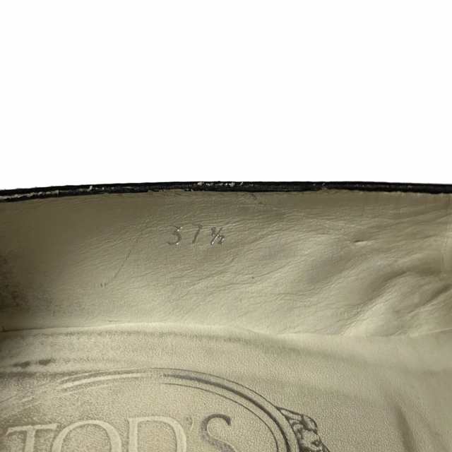 トッズ TOD'S パンプス 37 1/2 レディース - 黒 アウトソール張替済