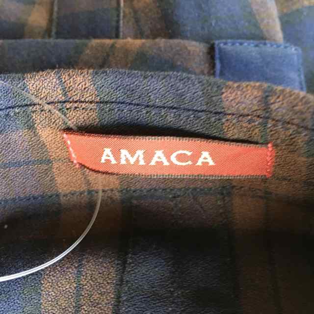 アマカ AMACA ワンピース サイズ40 M レディース - ダークネイビー ...