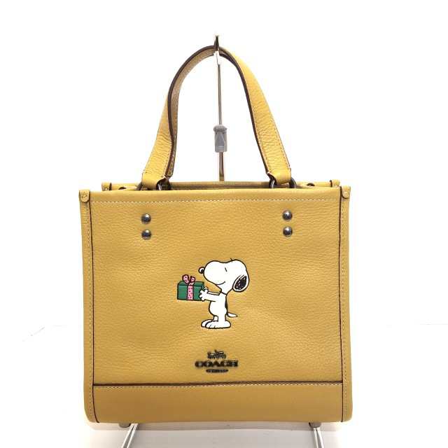 コーチ COACH ハンドバッグ レディース - CE918 ダークイエロー レザー