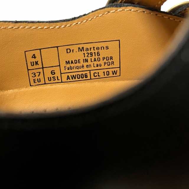 ドクターマーチン Dr.Martens シューズ EU 37 レディース 美品 - 黒 インソール取外し可 レザー【中古】20231026