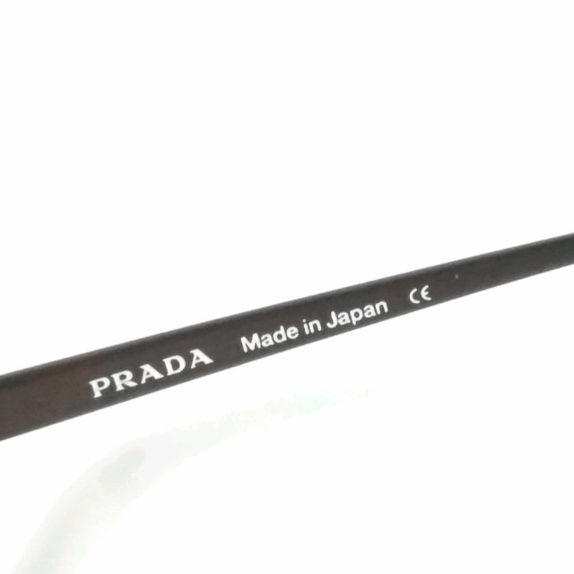 プラダ PRADA メガネ レディース 美品 - VPR01E クリア×ブラウン