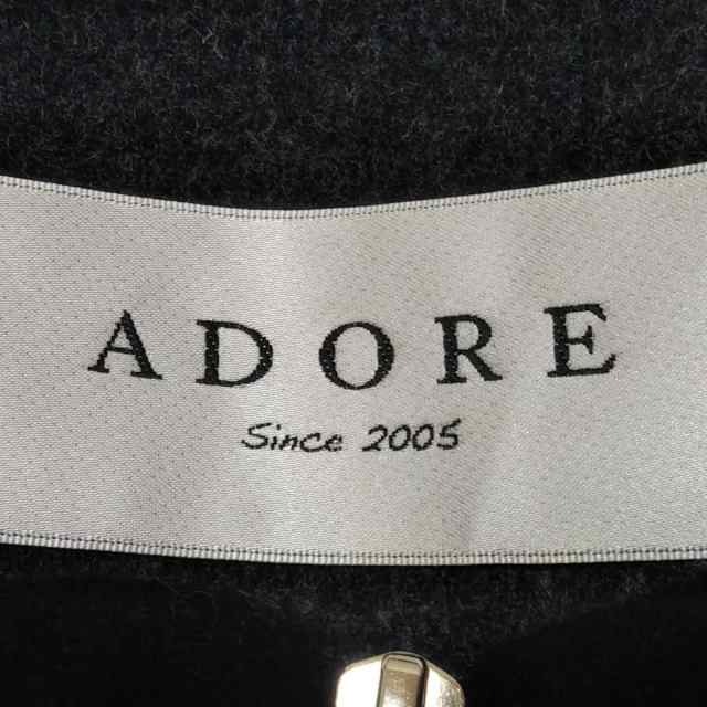 アドーア ADORE コート サイズ38 M レディース 美品 - 黒 長袖/ジップ