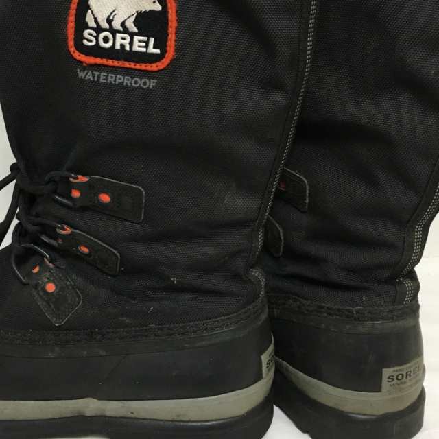 ソレル SOREL ブーツ 27 メンズ - 黒 ナイロン×ラバー×化学繊維 【中古