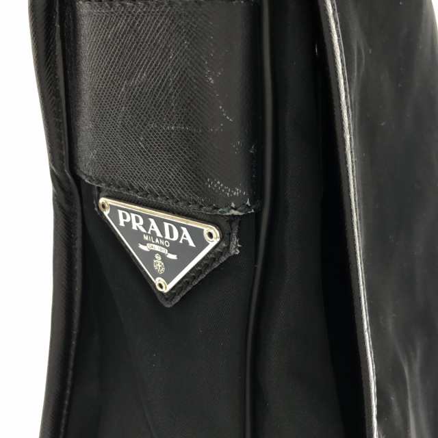 プラダ PRADA ショルダーバッグ レディース - V166 黒 ナイロン×レザー