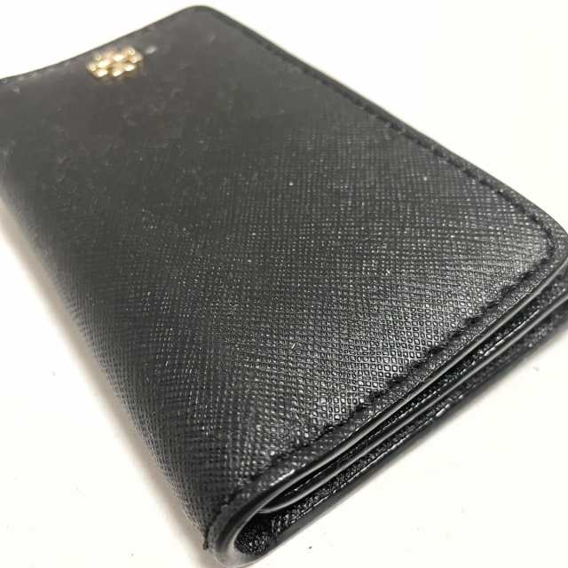 トリーバーチ TORY BURCH キーケース レディース - 黒 6連フック レザー【中古】20231001