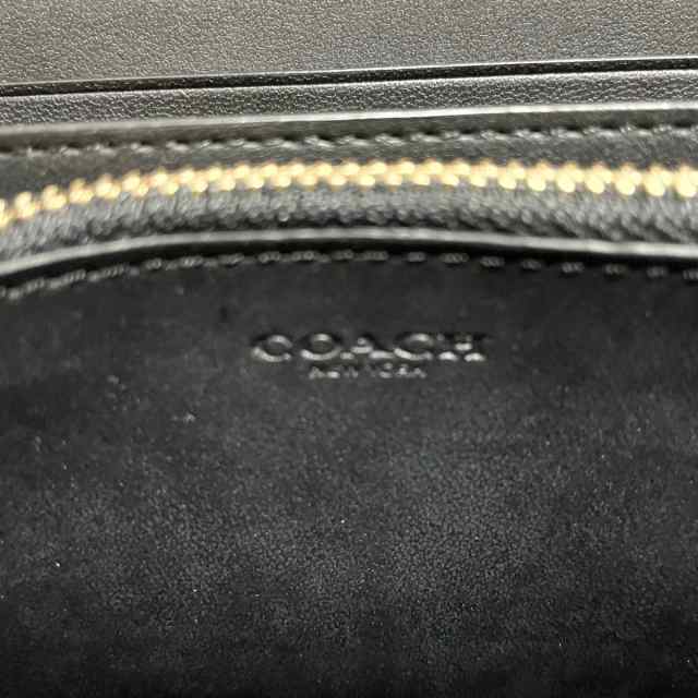 コーチ COACH 長財布 レディース 美品 - C4451 黒 ラウンドファスナー