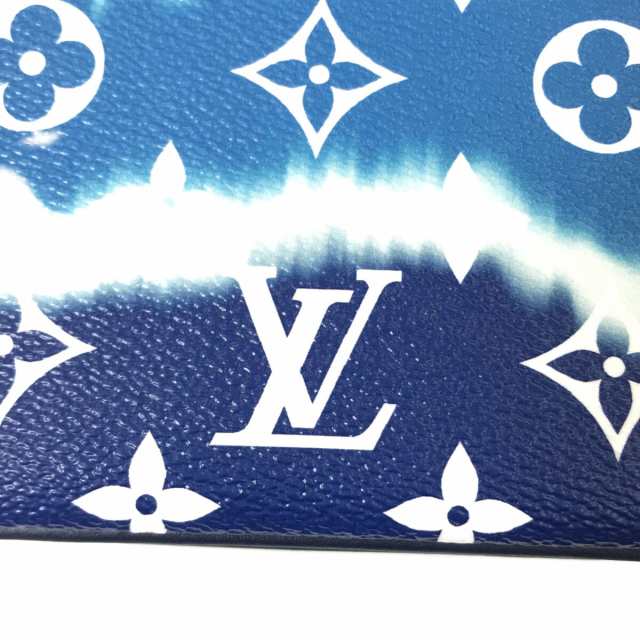 ルイヴィトン LOUIS VUITTON 財布 LVエスカル レディース 美品 LVエスカルポシェットドゥーブルジップ M69124  ブルー【中古】20231007