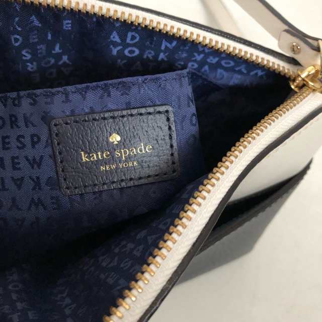 ケイトスペード Kate spade ショルダーバッグ レディース - WKRU4194 ダークネイビー×白 レザー【中古】20231003