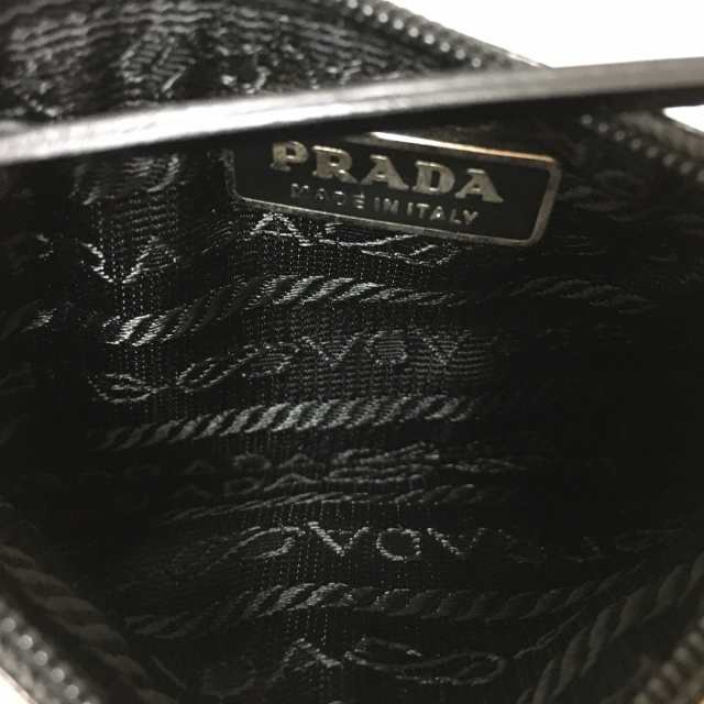 プラダ PRADA コインケース レディース - 1M0933 黒 キーリング付き