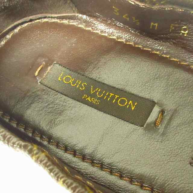 ルイヴィトン LOUIS VUITTON フラットシューズ 34 1/2 レディース 美品