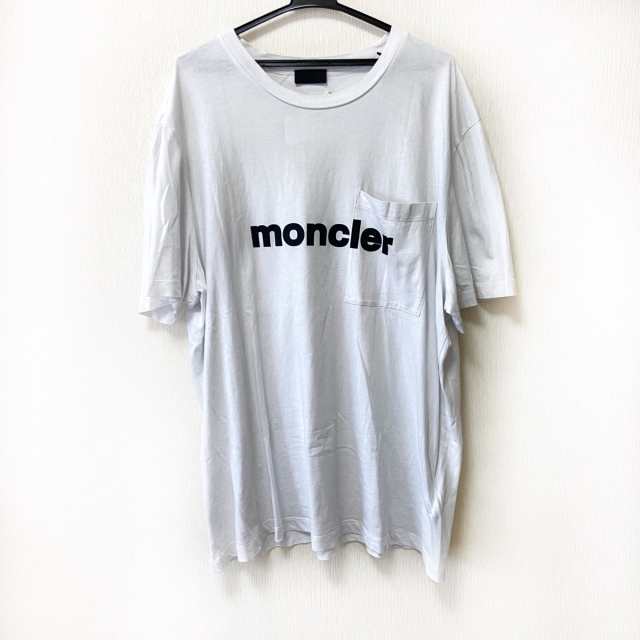 入手困難】 MONCLER モンクレール Tシャツ XL クルーネック 白 - T