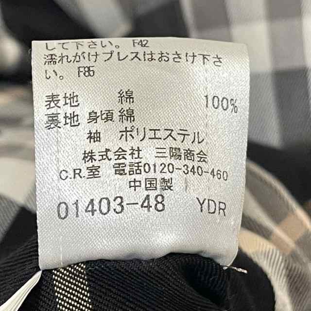 バーバリーブルーレーベル Burberry Blue Label トレンチコート サイズ38 M レディース - 黒  長袖/春/秋【中古】20231004